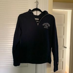 Georgetown University Navy Blue Quarter Zip